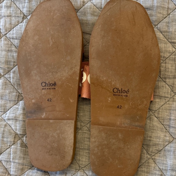 Chloe Pink Logo Slide Sandals - Picture 4 of 5